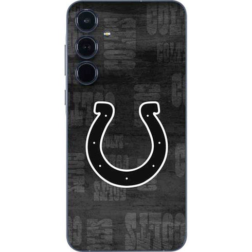 NFL Indianapolis Colts Black & White Galaxy A55 5G Skin